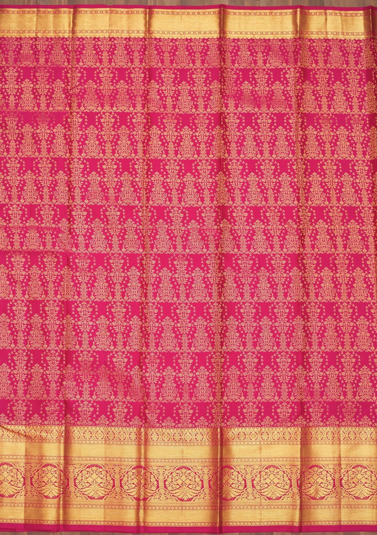 Pink Zariwork Pure Silk Saree-Koskii