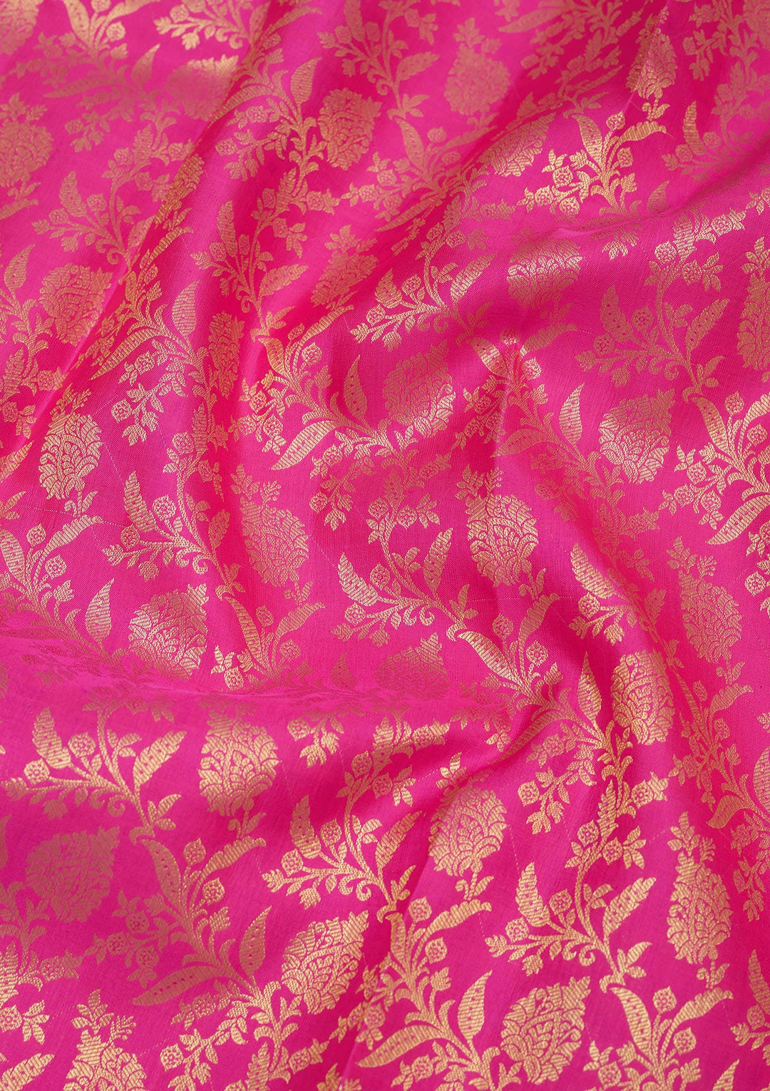 Pink Zariwork Pure Silk Saree-Koskii