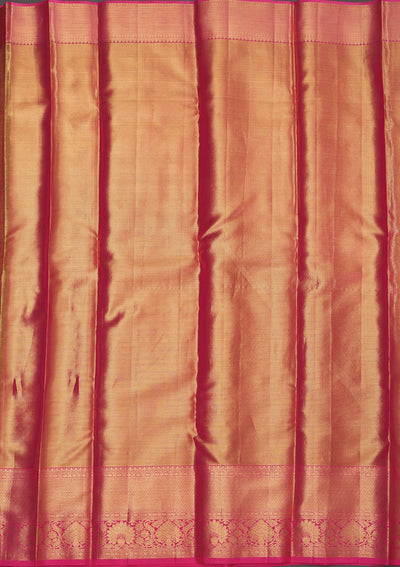 Pink Zariwork Pure Silk Saree-Koskii