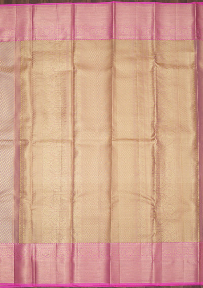 Pink Zariwork Pure Silk Saree-Koskii