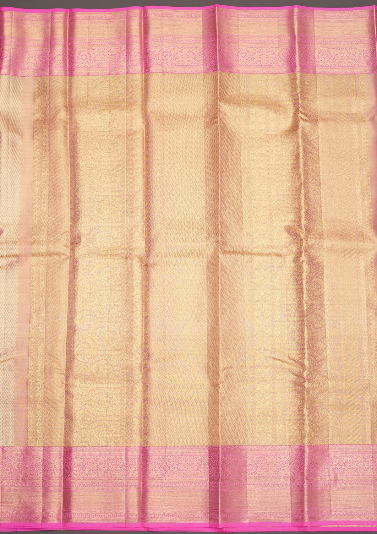 Pink Zariwork Pure Silk Saree-Koskii