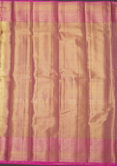 Pink Zariwork Pure Silk Saree-Koskii