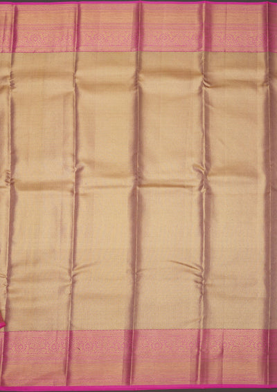 Pink Zariwork Pure Silk Saree-Koskii