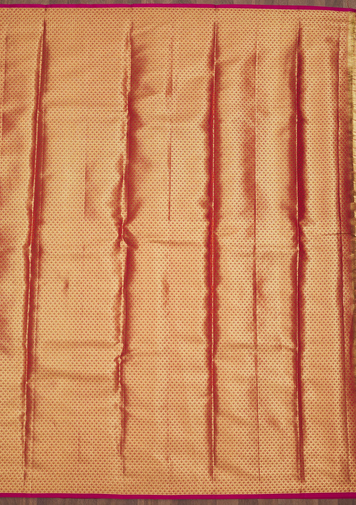 Pink Zariwork Pure Silk Saree-Koskii