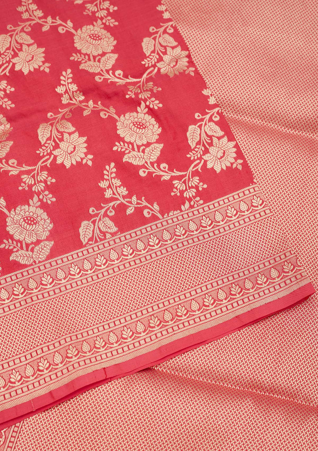 Pink Zariwork Pure Silk Saree-Koskii
