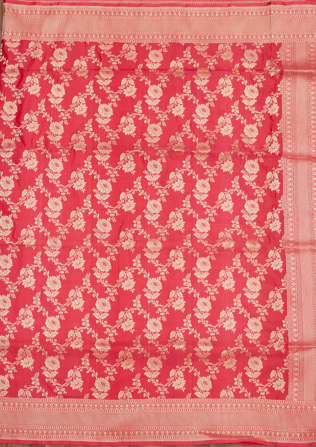 Pink Zariwork Pure Silk Saree-Koskii