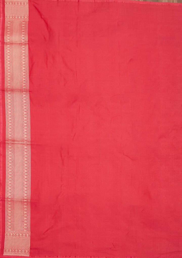 Pink Zariwork Pure Silk Saree-Koskii