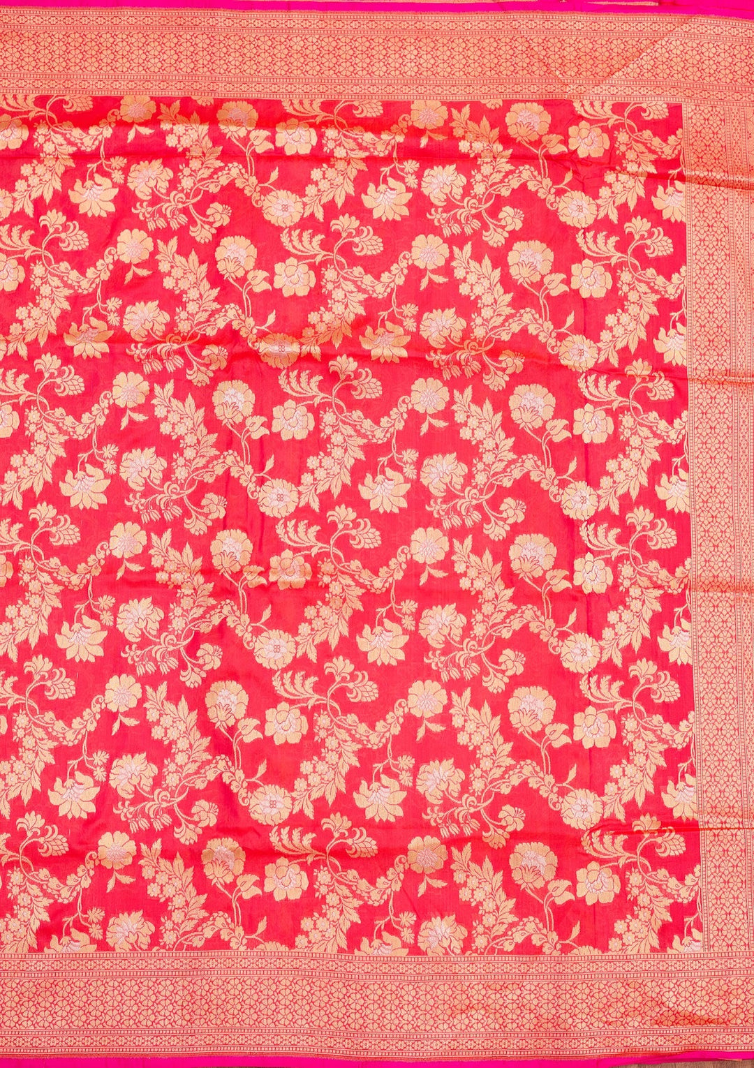 Pink Zariwork Pure Silk Saree-Koskii