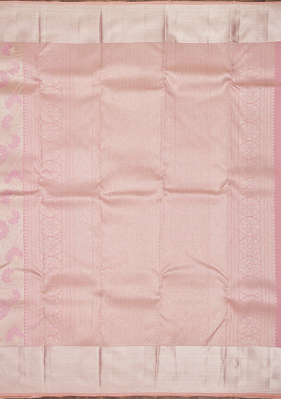 Pink Zariwork Pure Silk Saree-Koskii