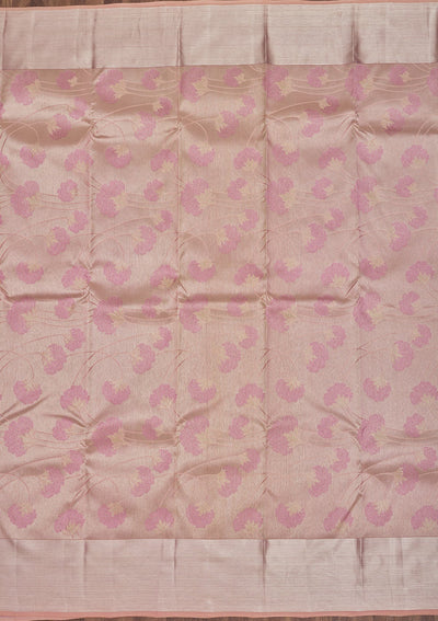Pink Zariwork Pure Silk Saree-Koskii