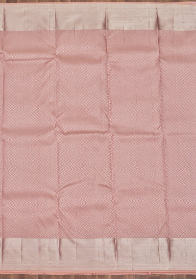 Pink Zariwork Pure Silk Saree-Koskii