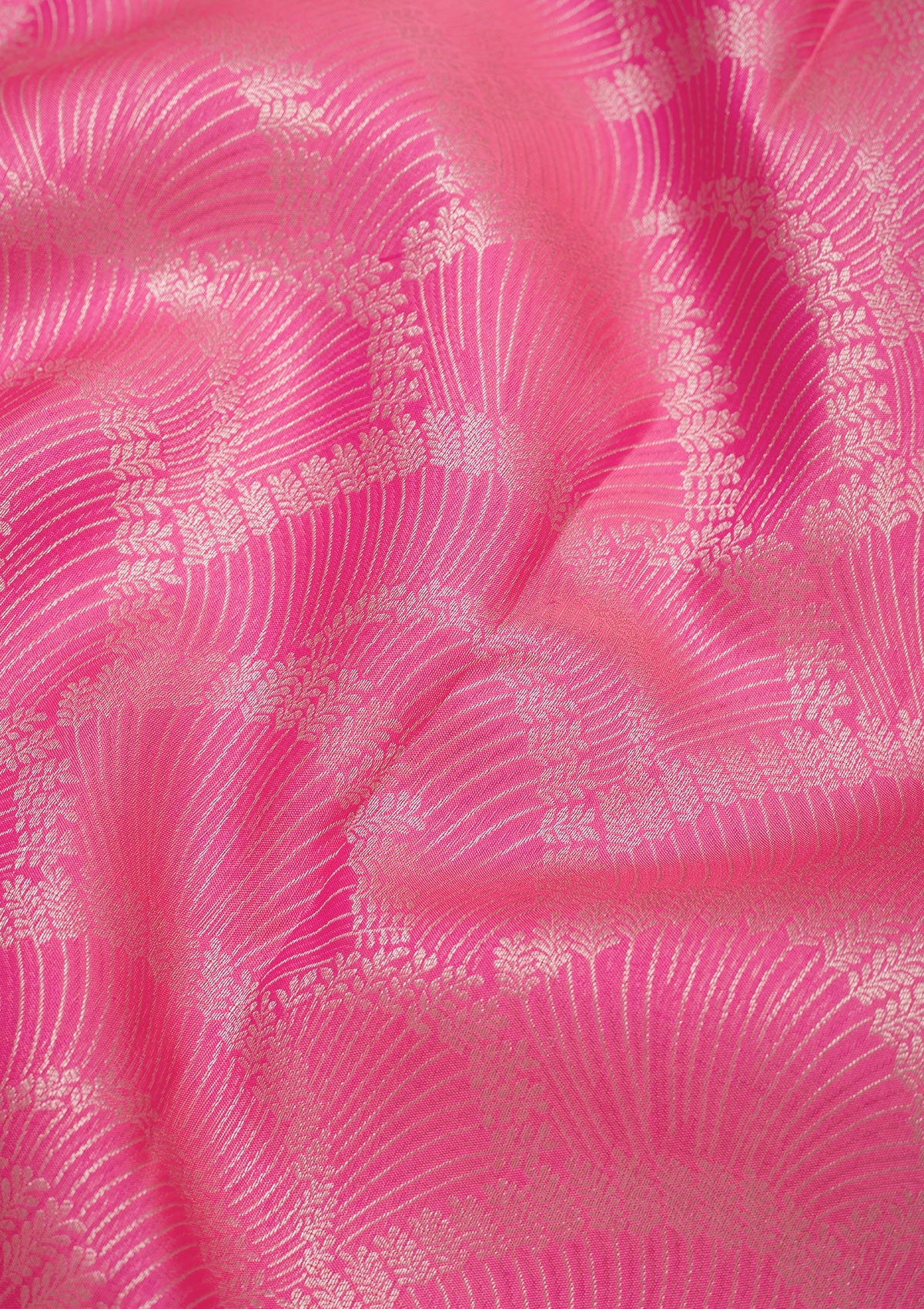 Pink Zariwork Pure Silk Saree-Koskii