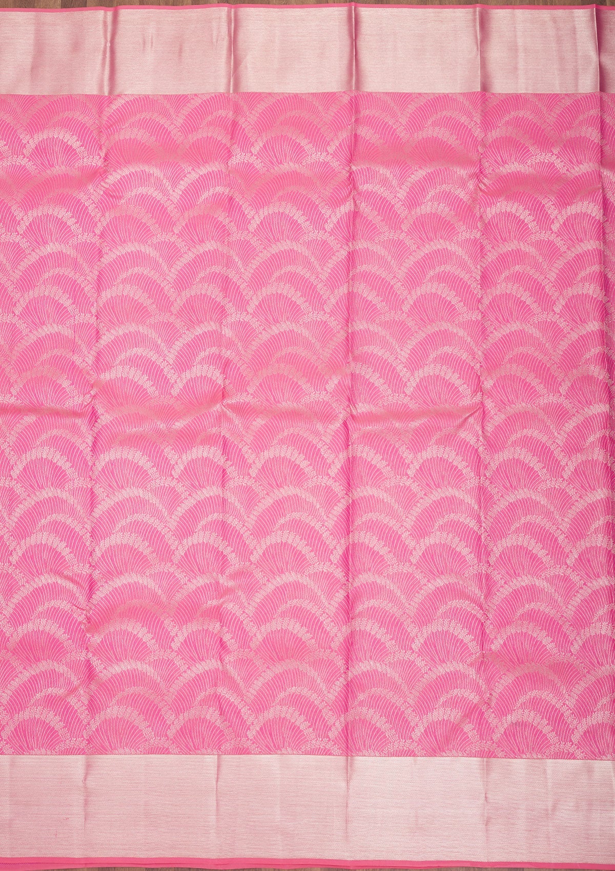 Pink Zariwork Pure Silk Saree-Koskii