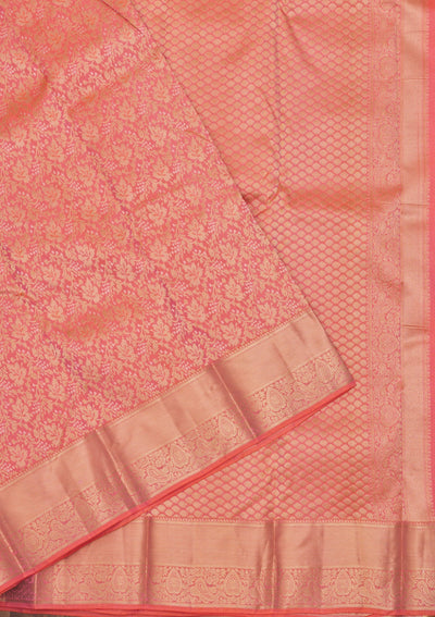 Pink Zariwork Pure Silk Saree