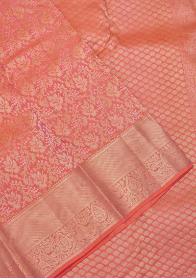 Pink Zariwork Pure Silk Saree