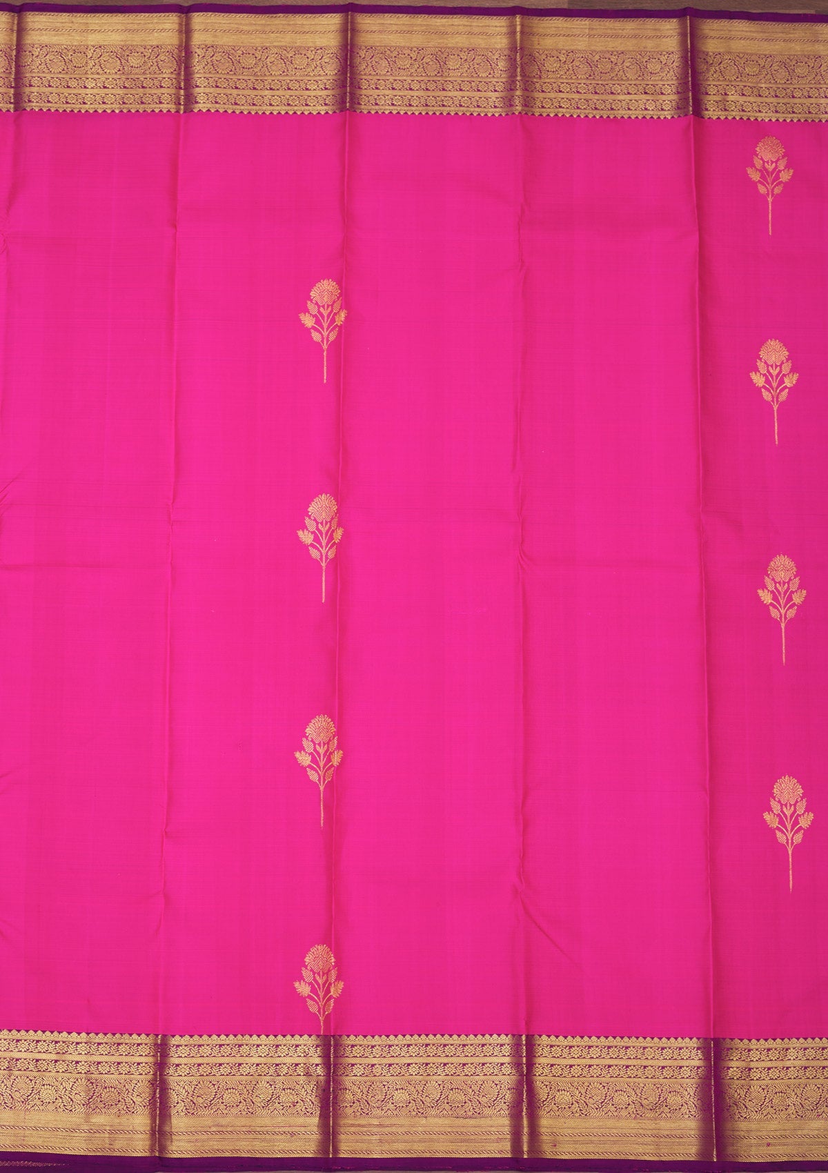 Pink Zariwork Pure Silk Saree-Koskii