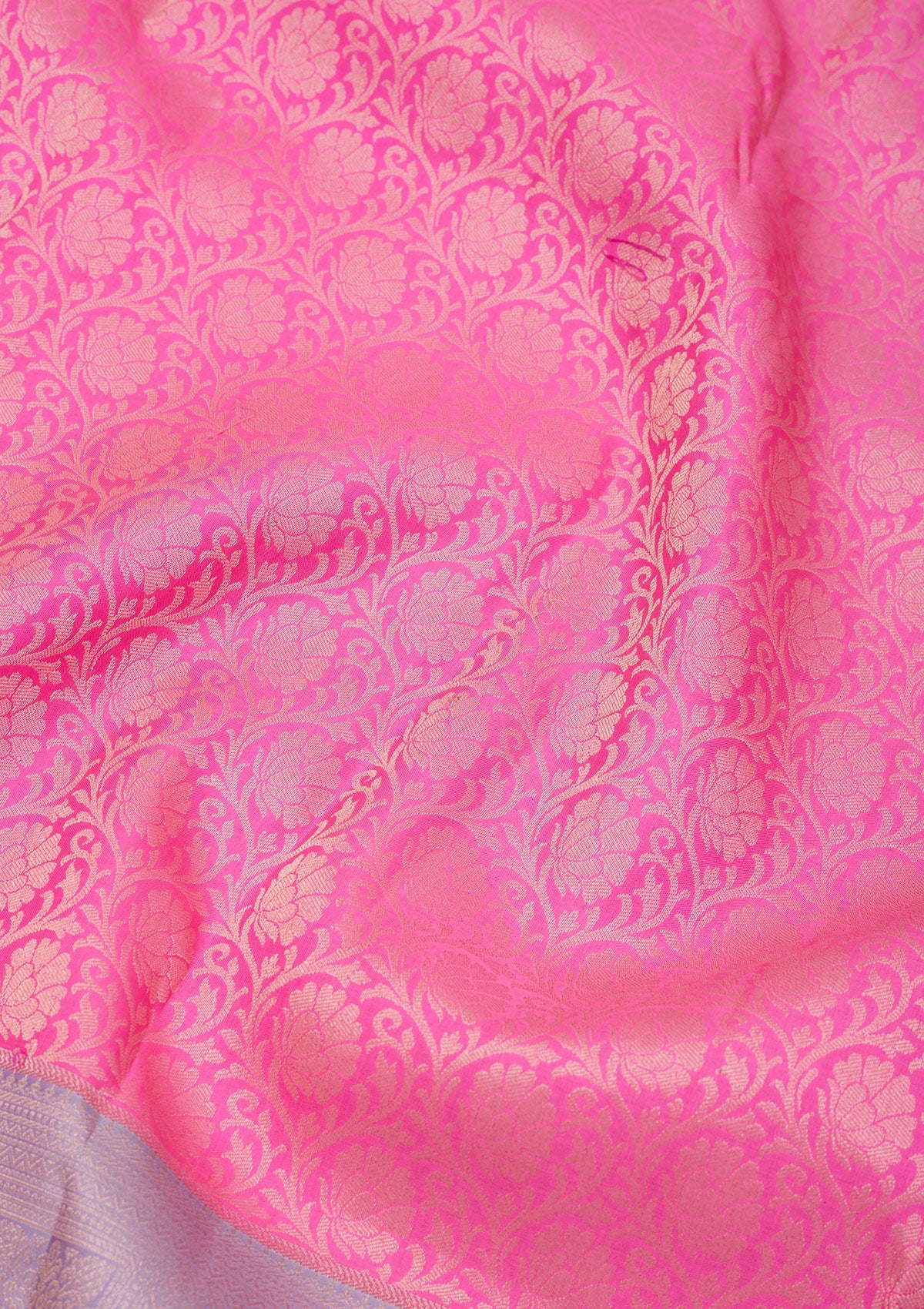 Pink Zariwork Pure Silk Saree-Koskii