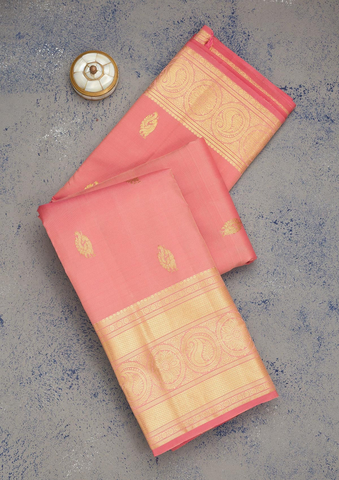 Pink Zariwork Pure Silk Saree-Koskii