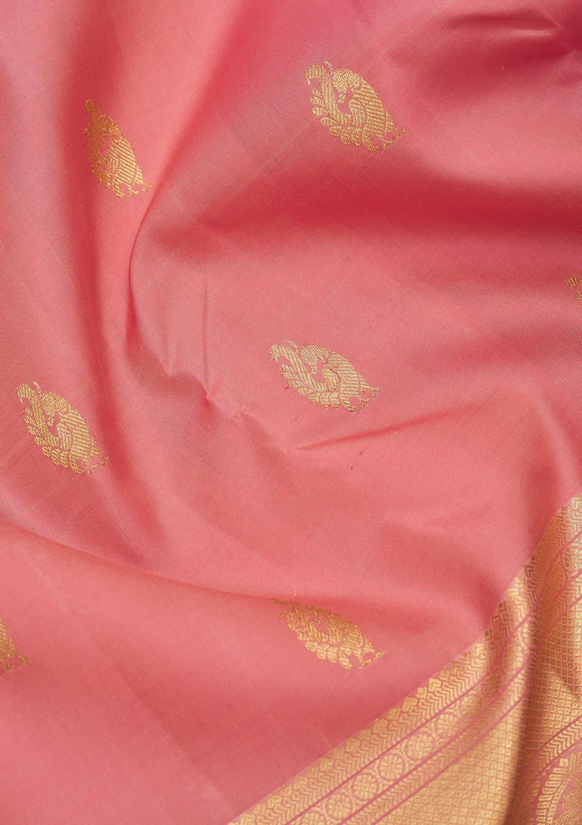 Pink Zariwork Pure Silk Saree