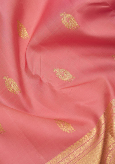 Pink Zariwork Pure Silk Saree