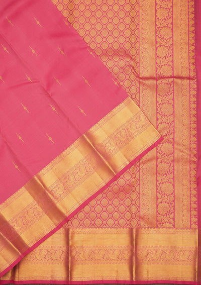 Pink Zariwork Pure Silk Saree