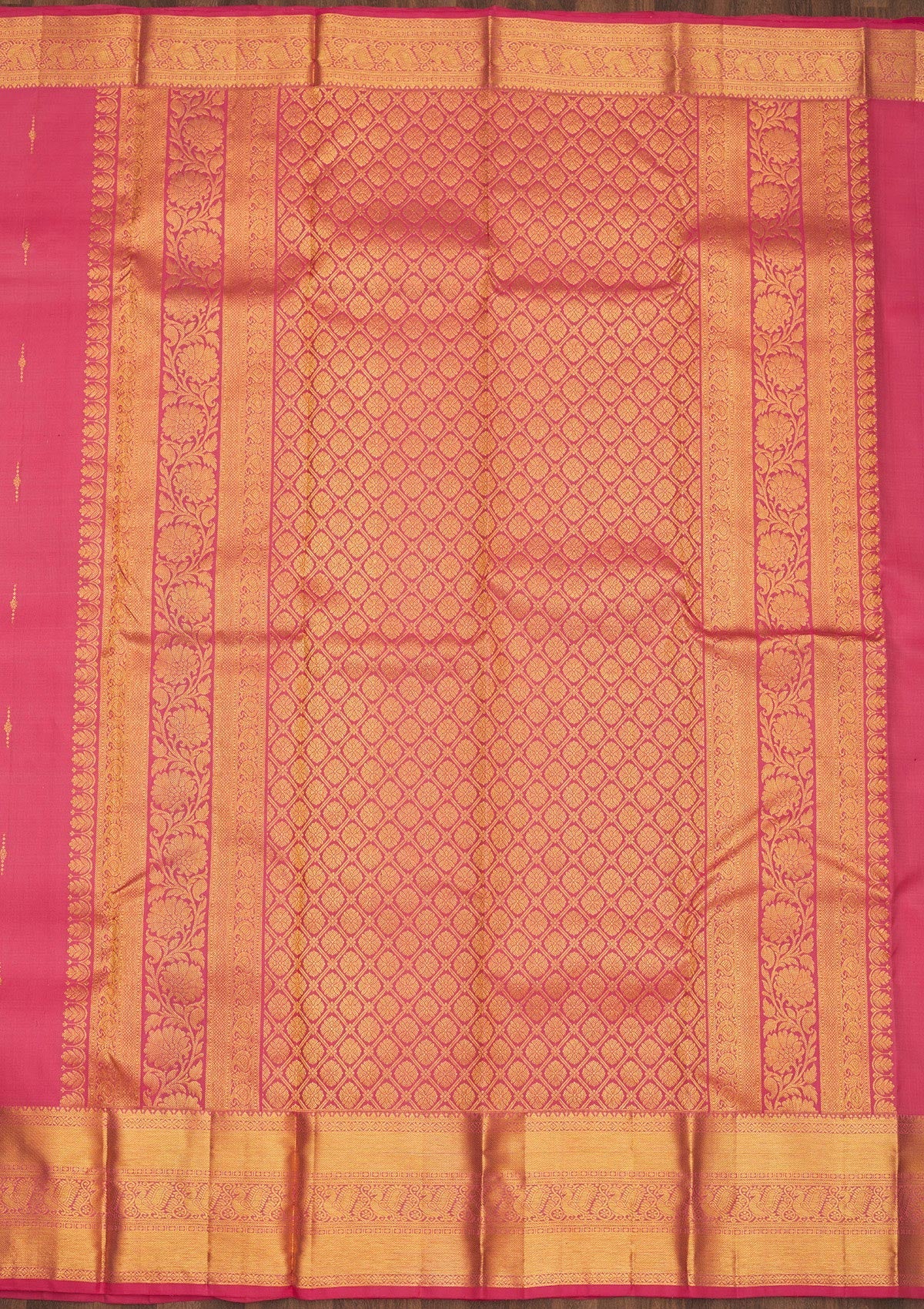 Pink Zariwork Pure Silk Saree