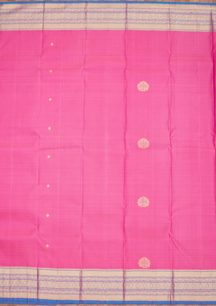 Pink Zariwork Pure Silk Saree