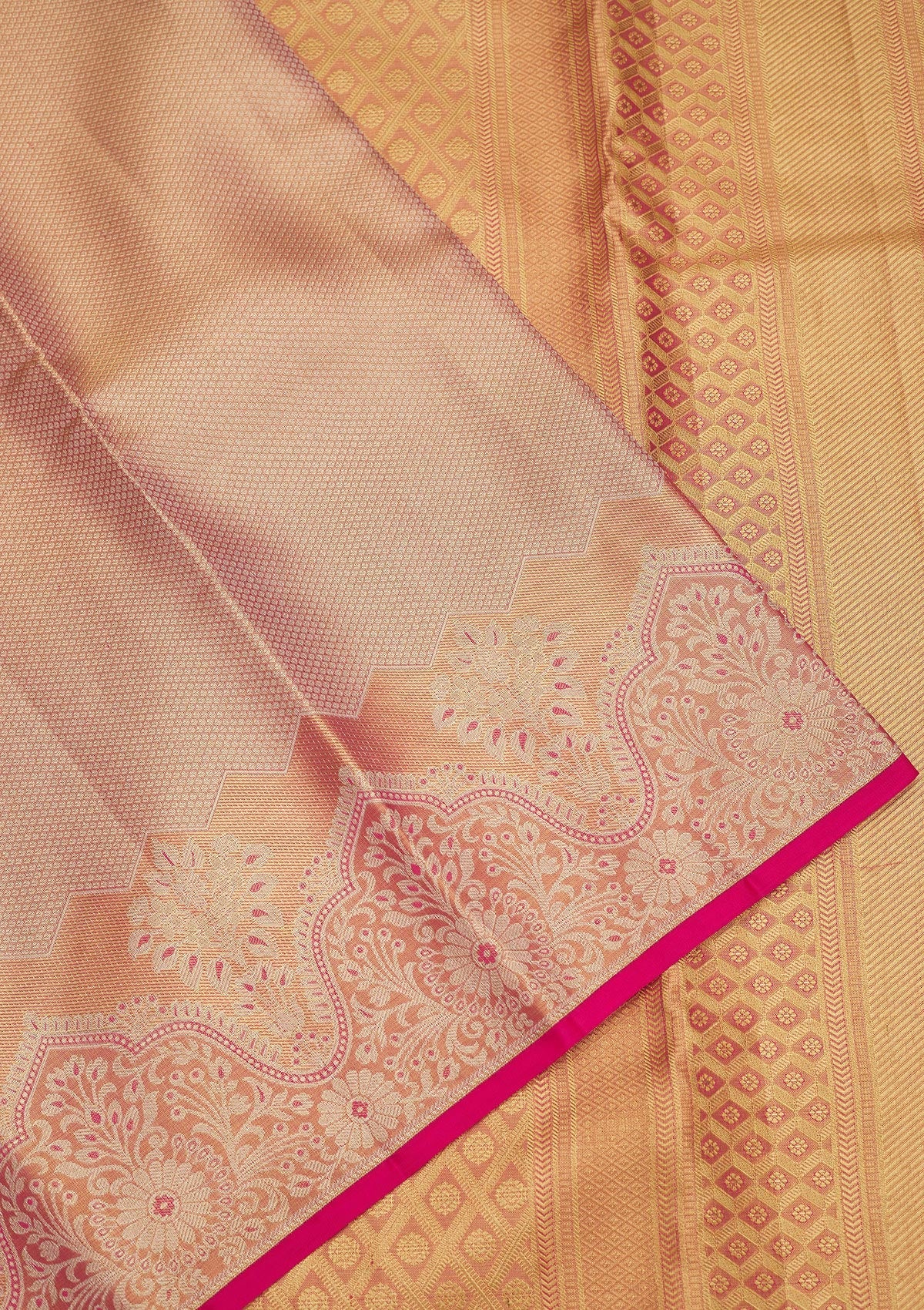 Pink Zariwork Pure Silk Saree