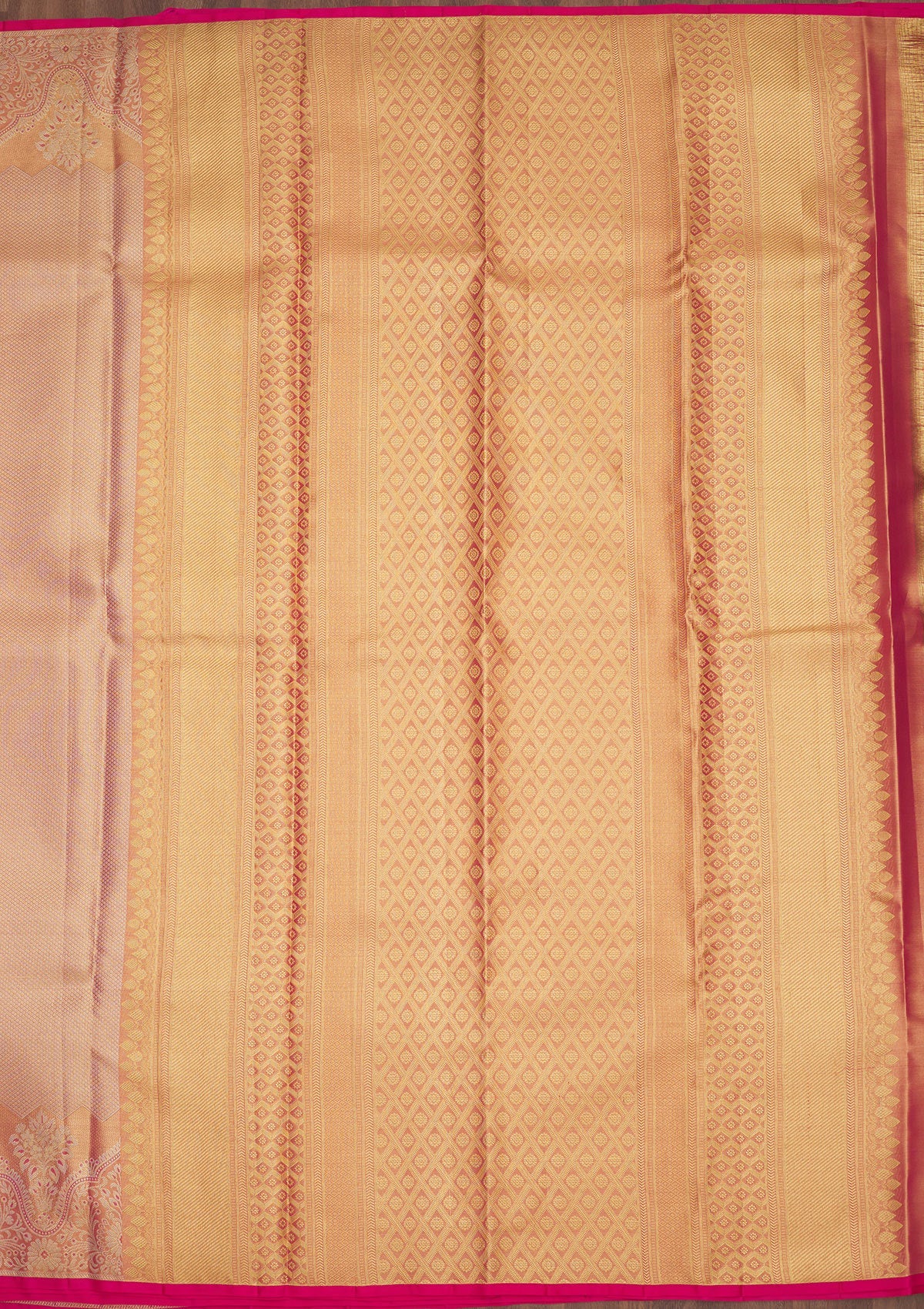 Pink Zariwork Pure Silk Saree