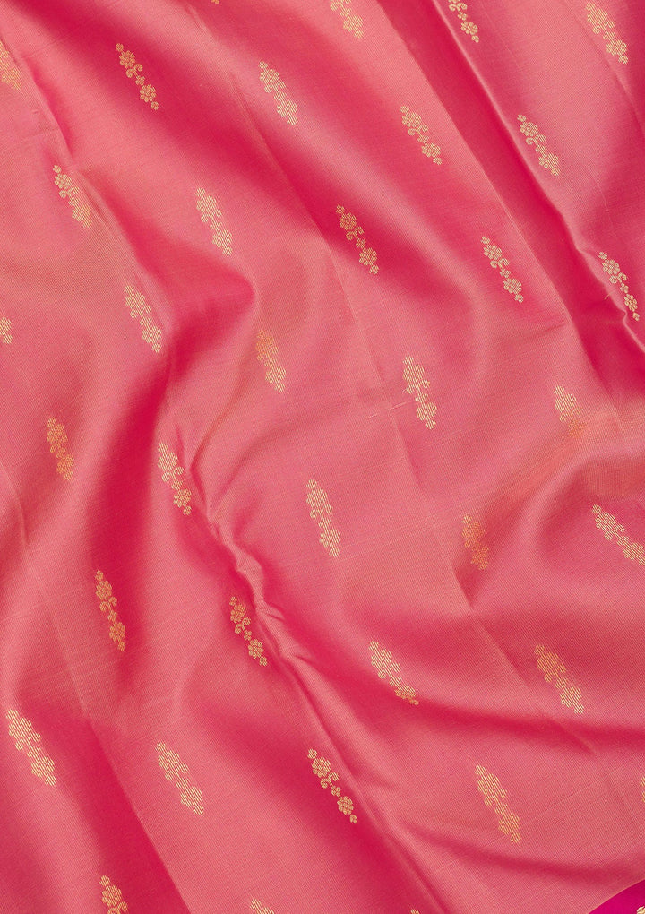 Pink Zariwork Pure Silk Saree