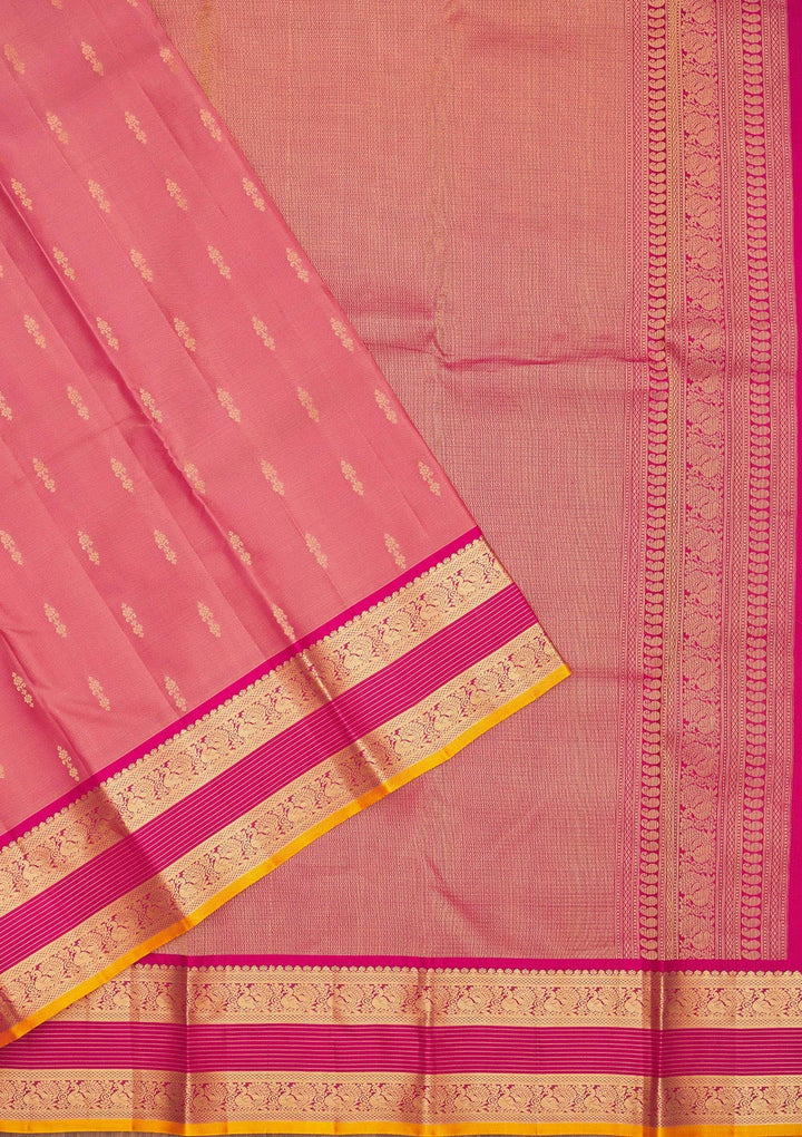 Pink Zariwork Pure Silk Saree