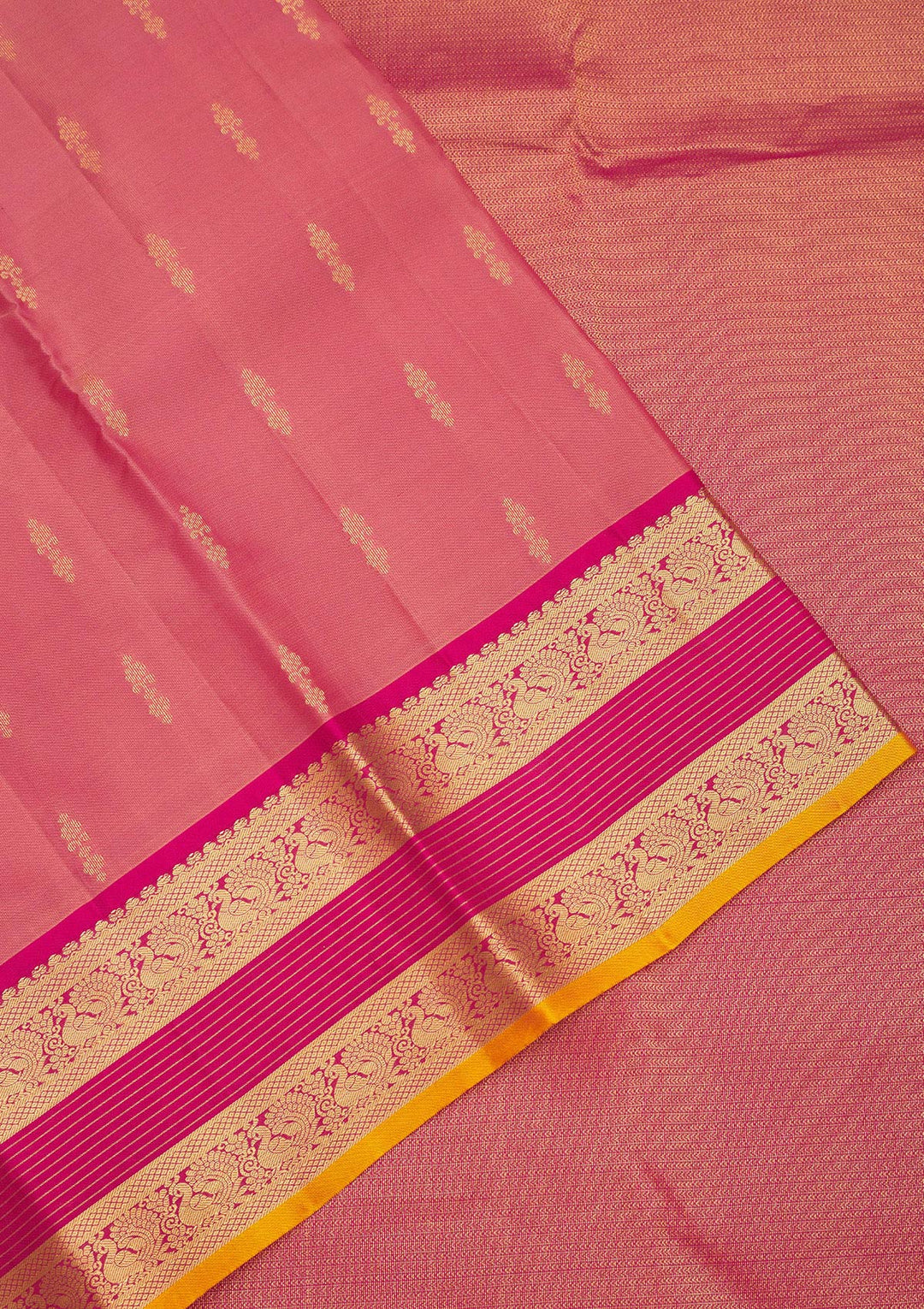 Pink Zariwork Pure Silk Saree