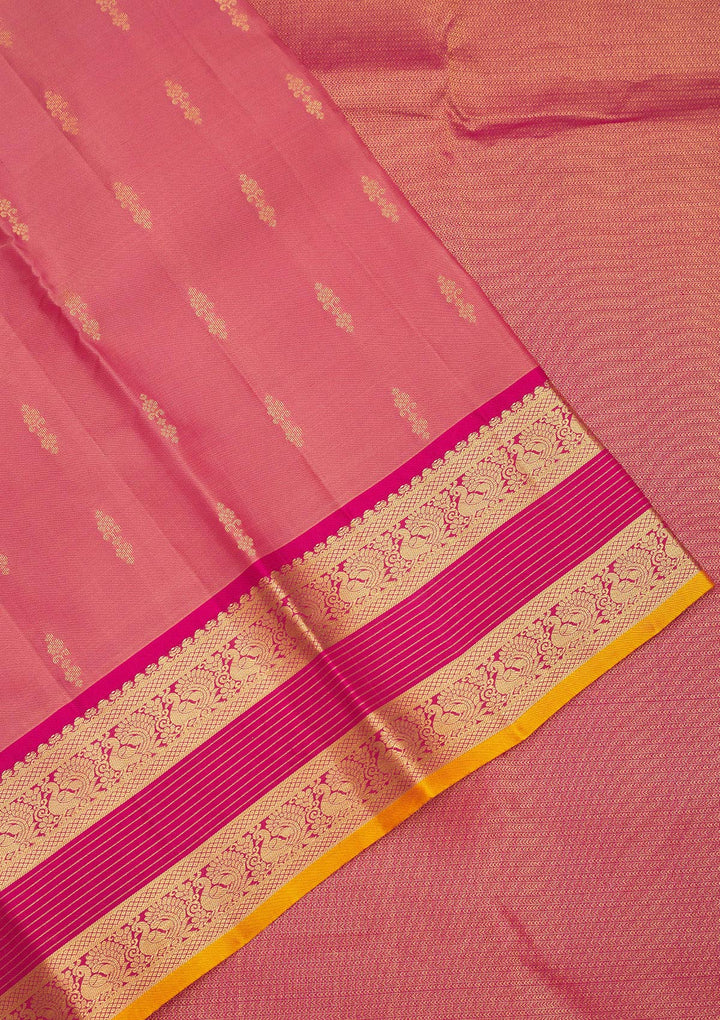 Pink Zariwork Pure Silk Saree