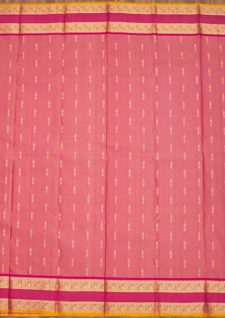 Pink Zariwork Pure Silk Saree