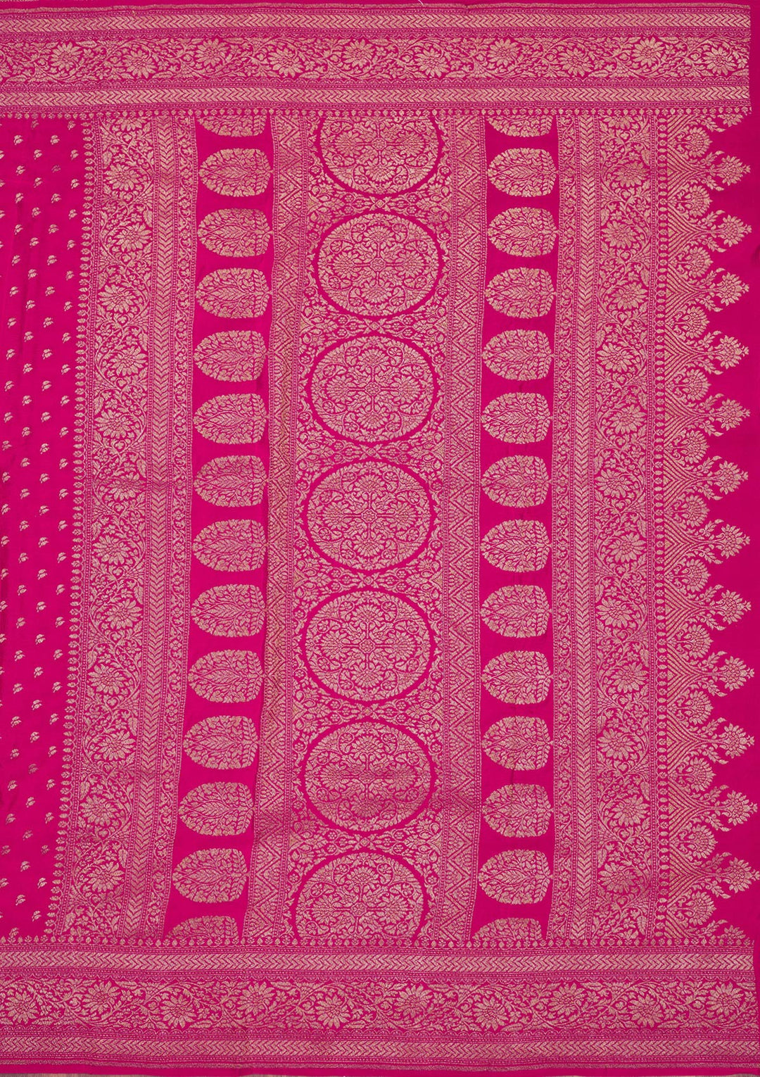 Pink Zariwork Pure Silk Saree-Koskii
