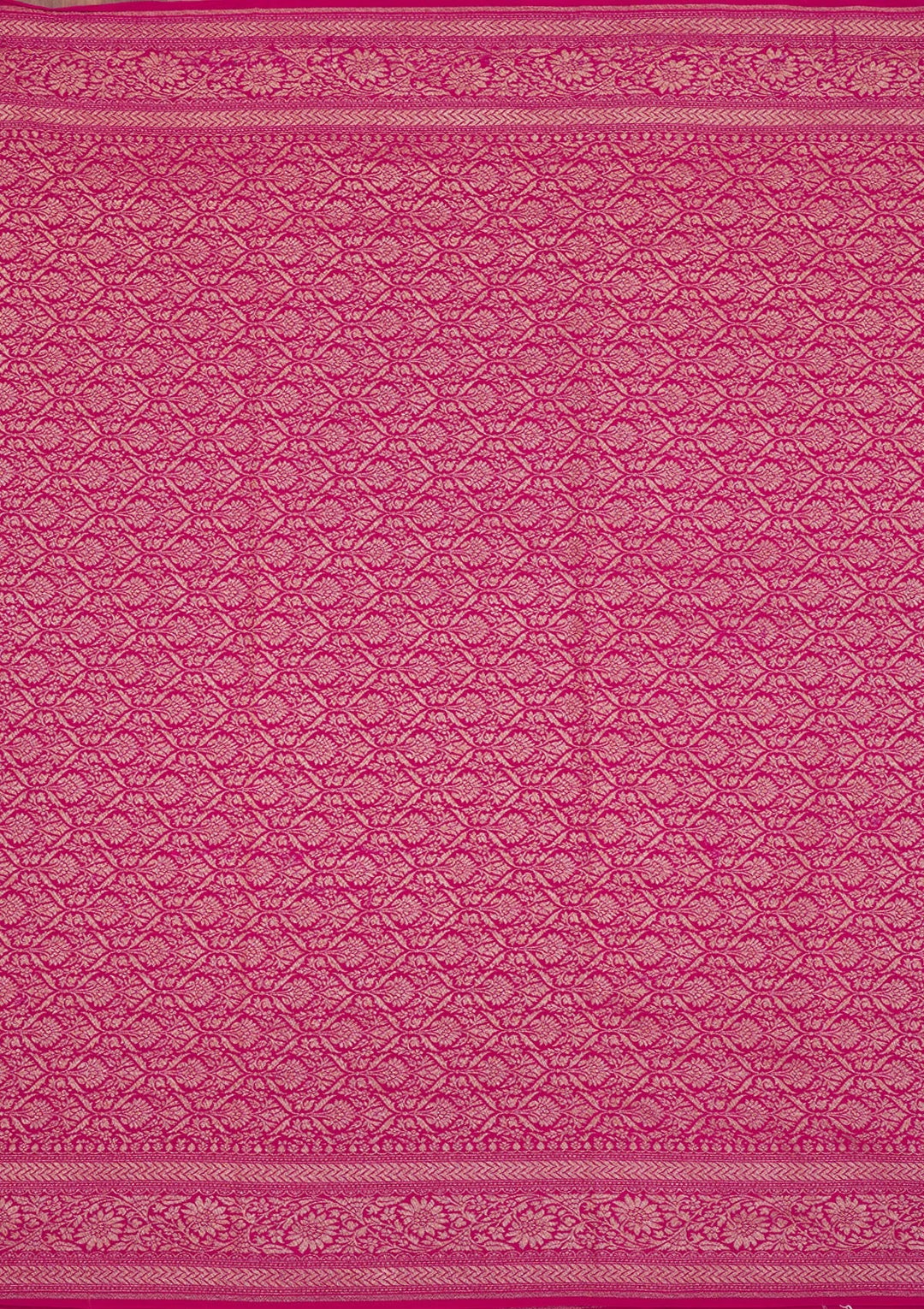 Pink Zariwork Pure Silk Saree-Koskii