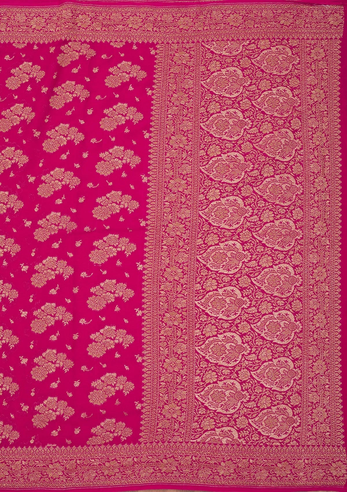 Pink Zariwork Pure Silk Saree-Koskii