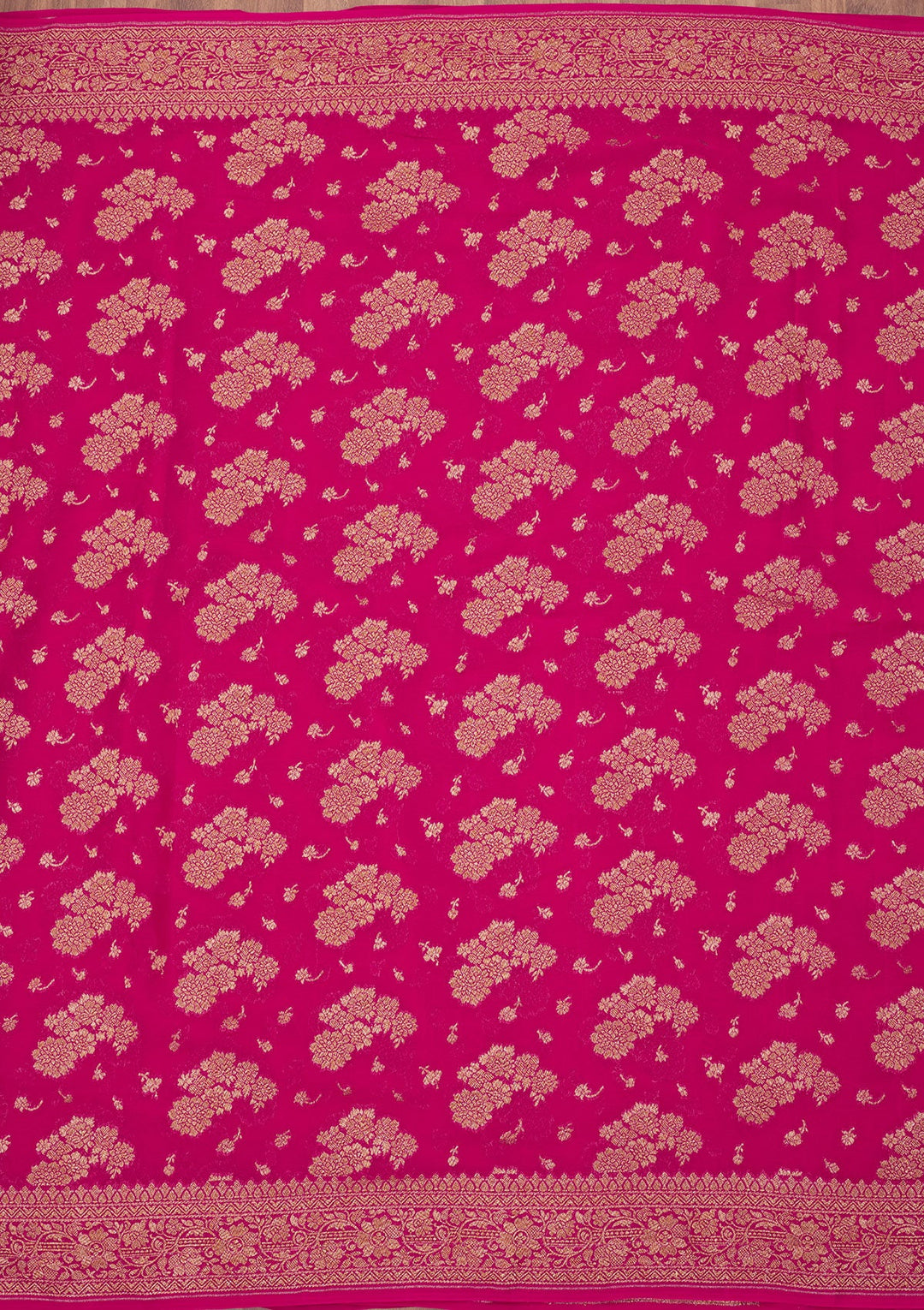 Pink Zariwork Pure Silk Saree-Koskii