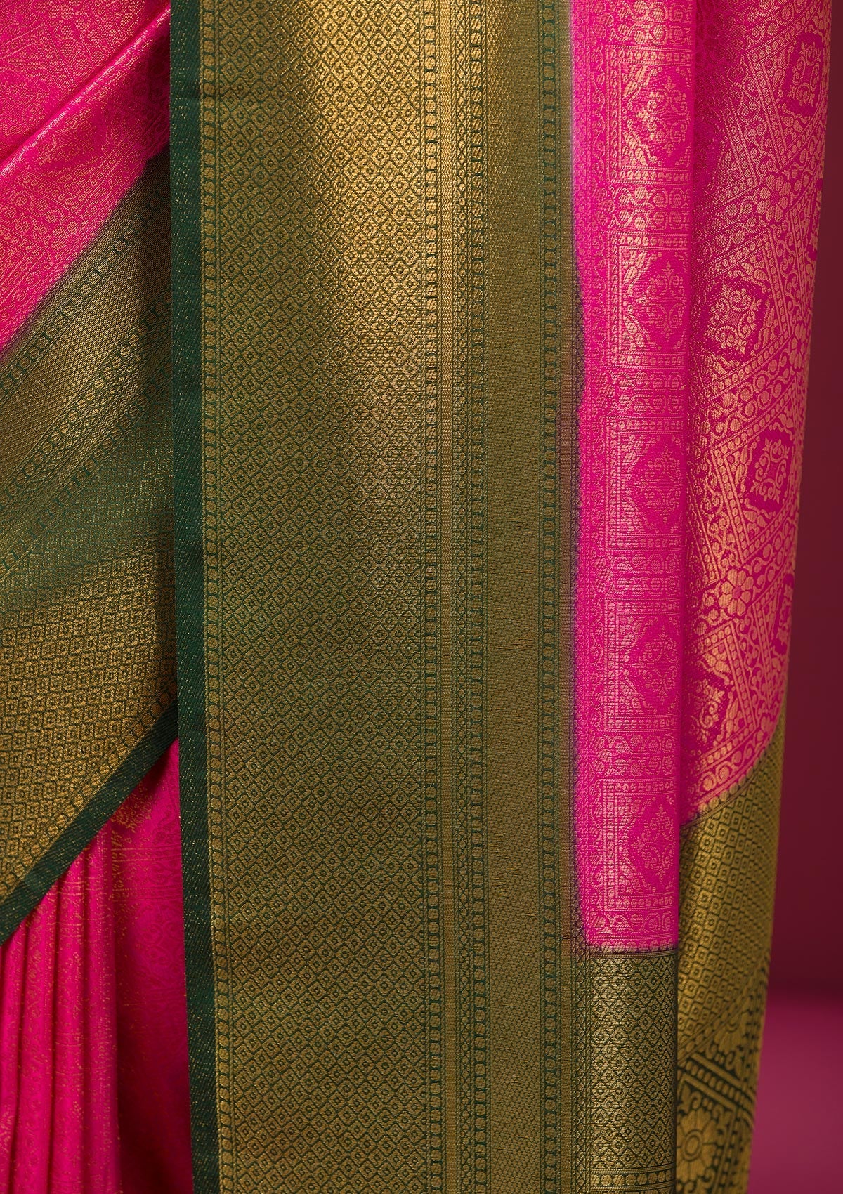 Pink Zariwork Soft Silk Saree-Koskii