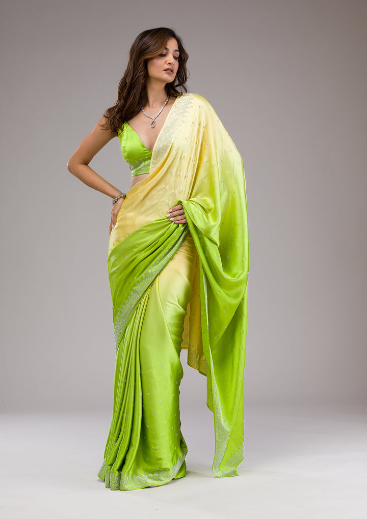 Turquoise Blue Zari Work Banarasi Designer Saree-Koskii