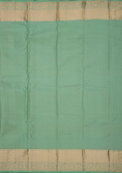 Pista Green Zariwork Pure Silk Saree-Koskii