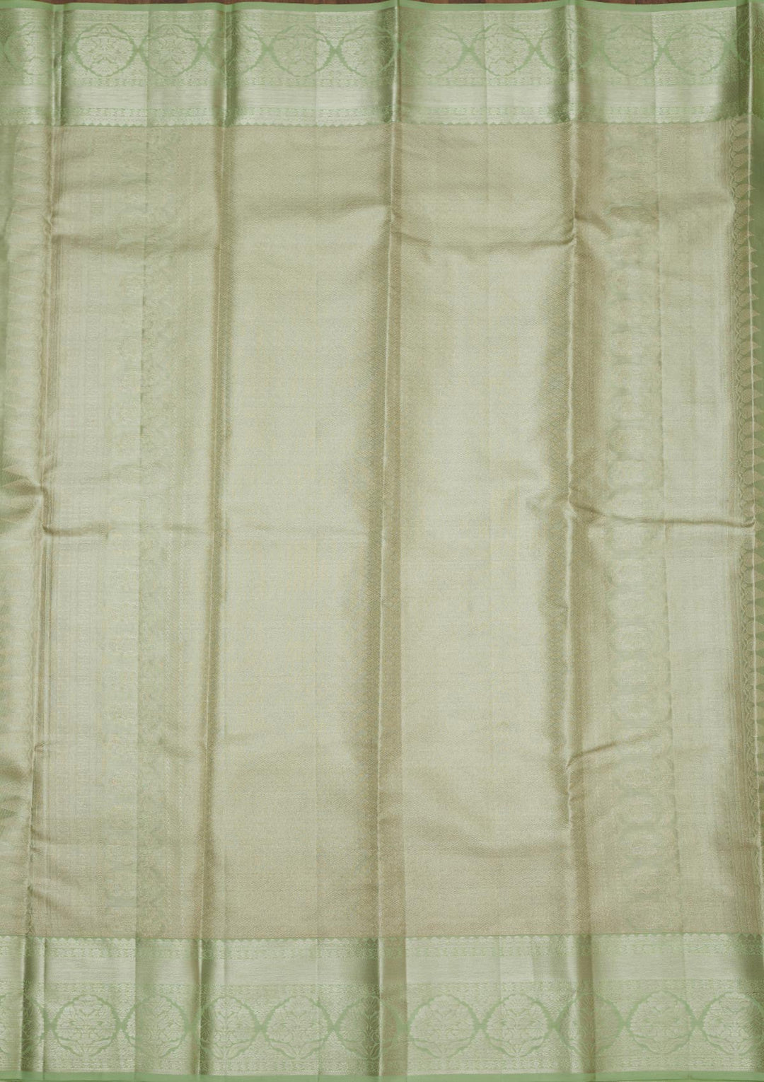 Pista Green Zariwork Pure Silk Saree-Koskii