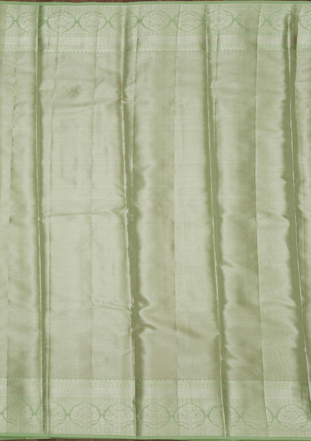 Pista Green Zariwork Pure Silk Saree-Koskii