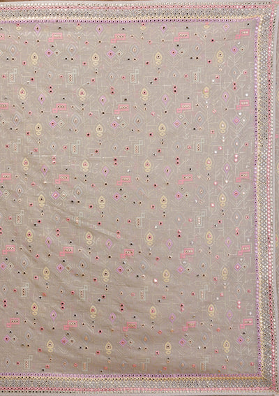 Pista Green Gotapatti Geogette Saree