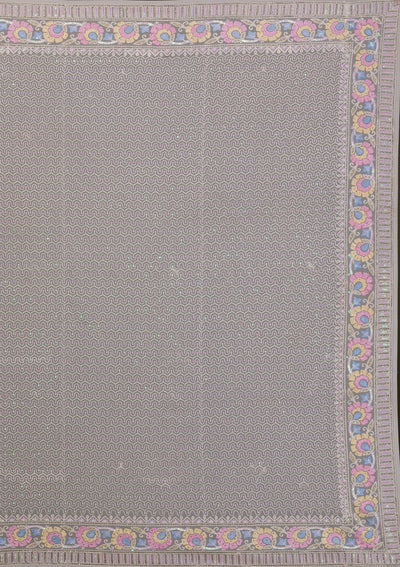 Pista Green Threadwork Georgette Saree-Koskii