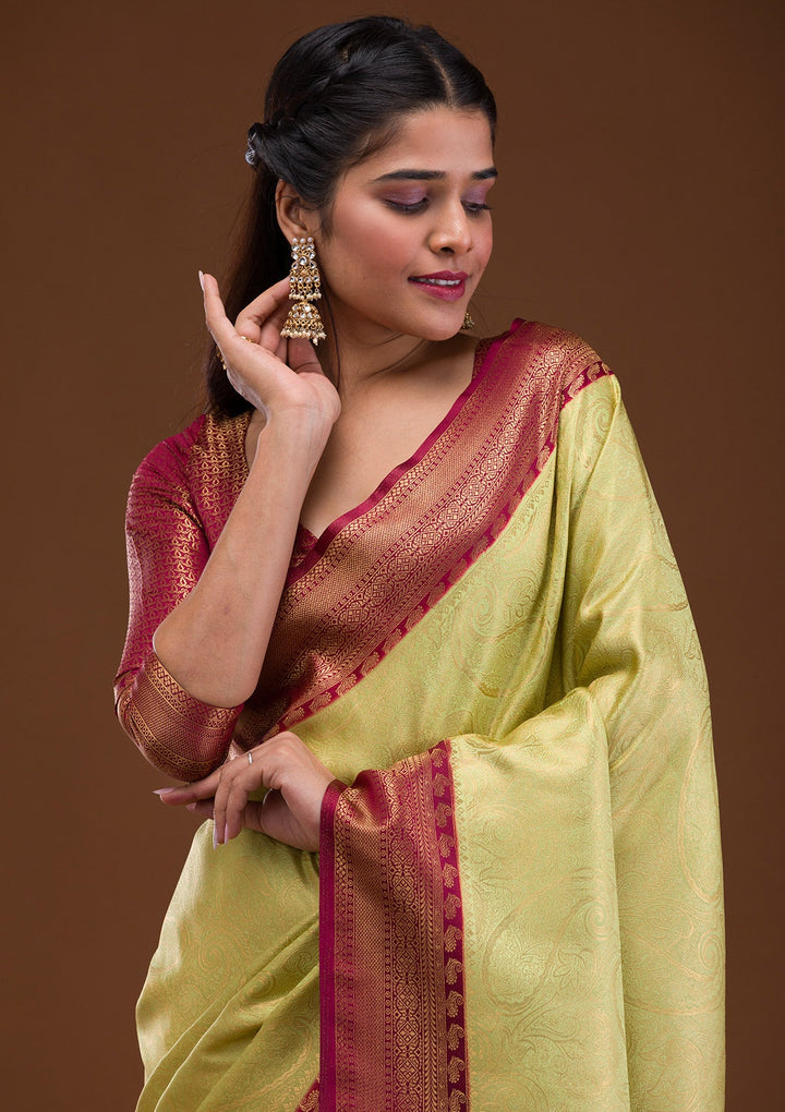 White Stonework Net Designer Saree-Koskii