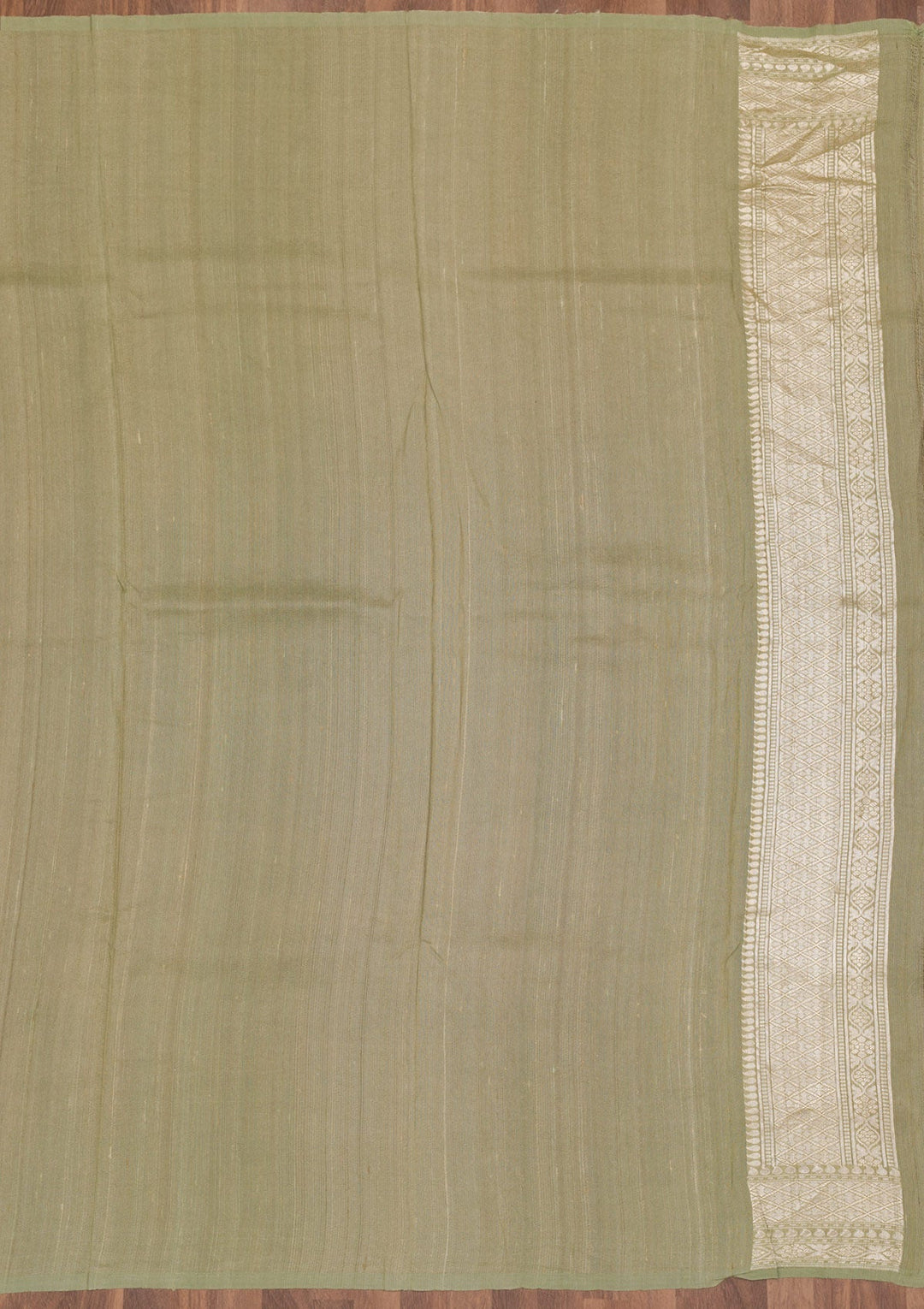 Pista Green Zariwork Banarasi Saree-Koskii