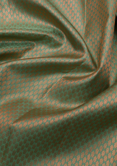 Pista Green Zariwork Pure Silk Saree-Koskii