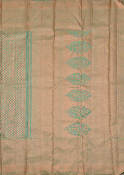 Pista Green Zariwork Pure Silk Saree-Koskii