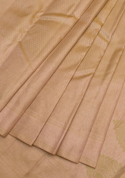 Pista Green Zariwork Pure Silk Saree-Koskii